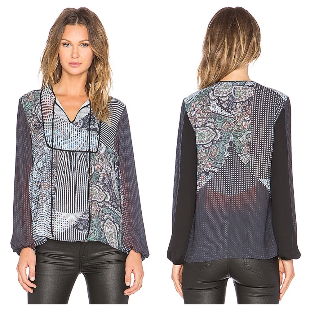 Clover Canyon Kaleidoscope Paisley Top Multi